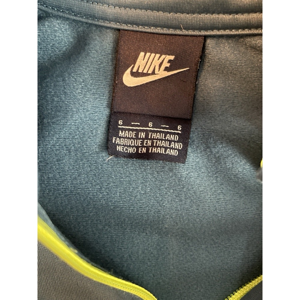 Kids NIKE track Jacket Yellow, Blue Black Size 6 - Picture 2 of 6